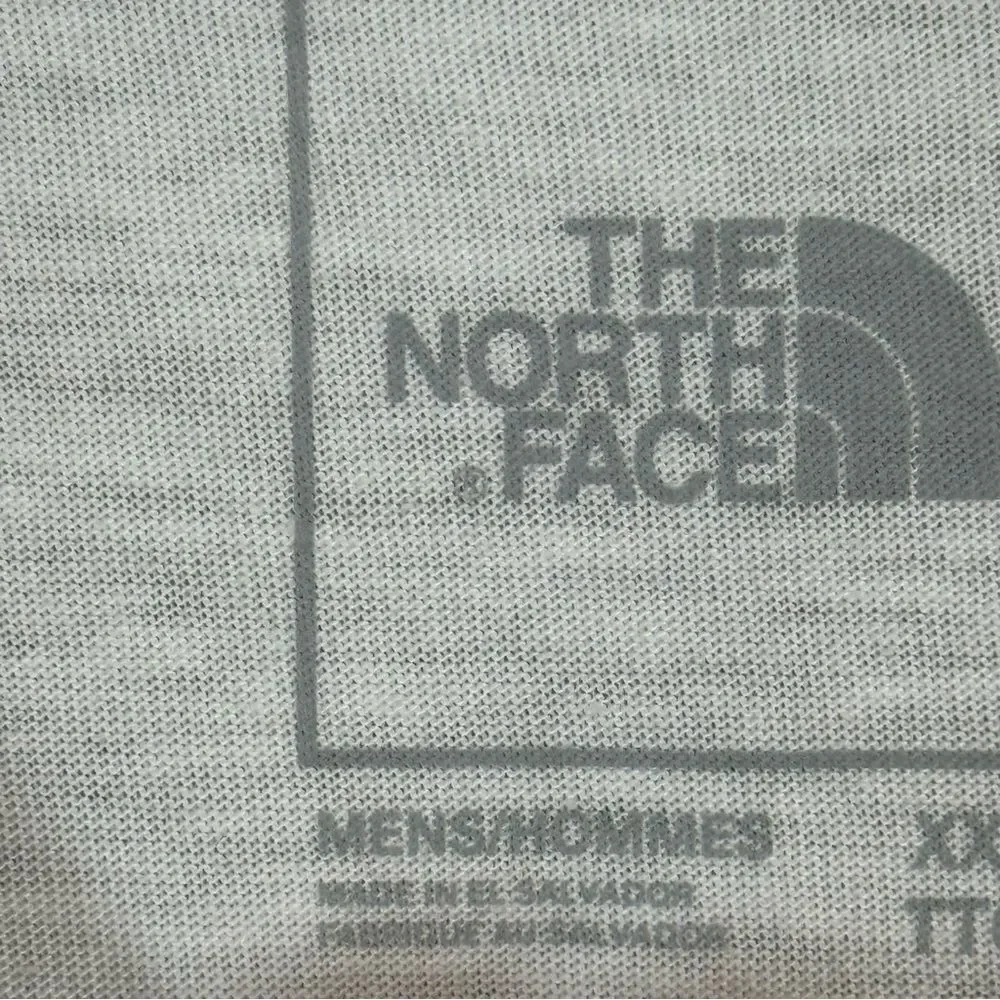 The North Face White Tee with Red and Blue Graphic